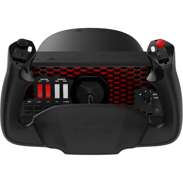 Honeycomb Alpha Flight Controls XPC yoke with switch panel