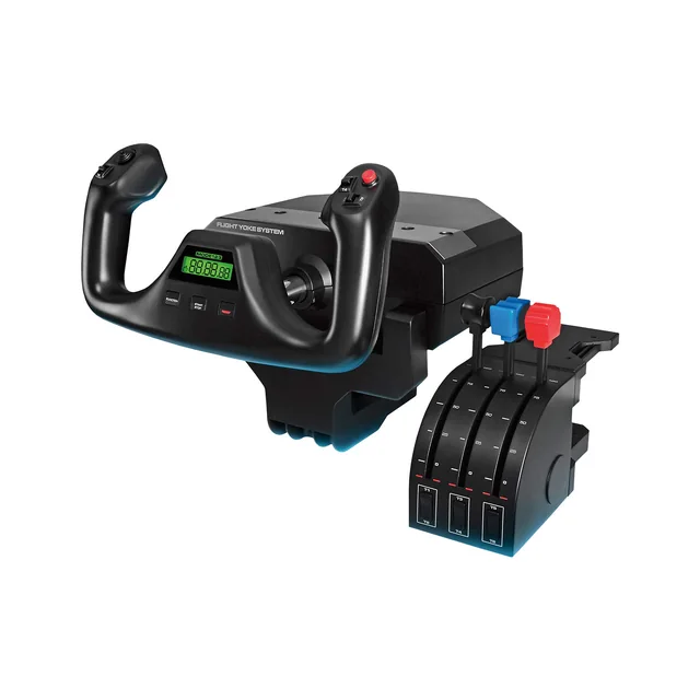 Logitech G Pro Flight Yoke System with throttle quadrant